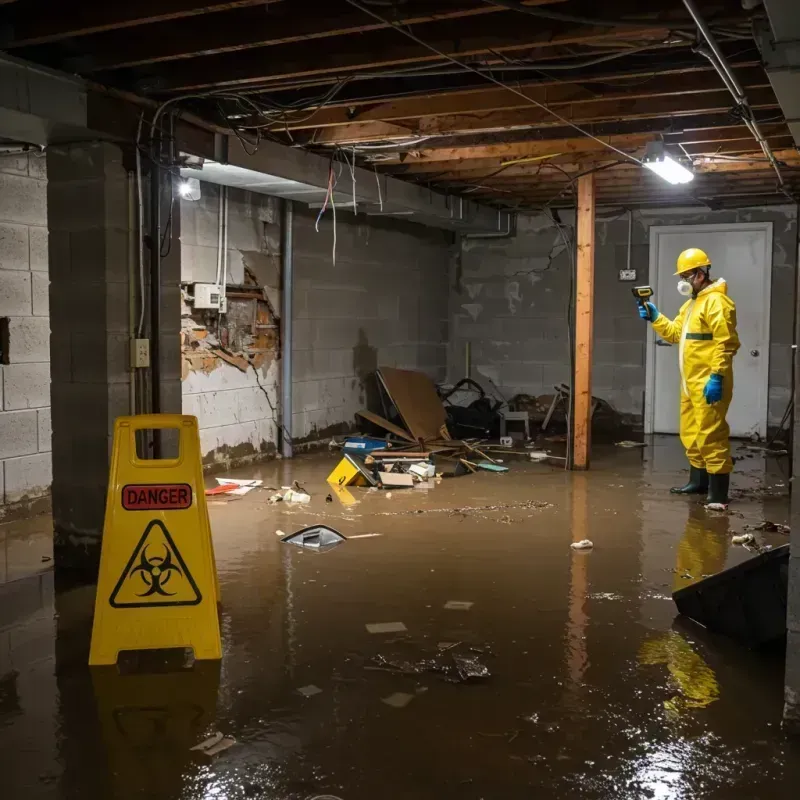 Flooded Basement Electrical Hazard in Hurricane, UT Property